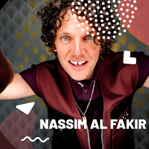 Porträtt på artisten Nassim Al Fakir.