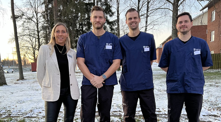 Johanna Kron, Viktor Blomberg, Christoffer Sundin och Mattias Annas.