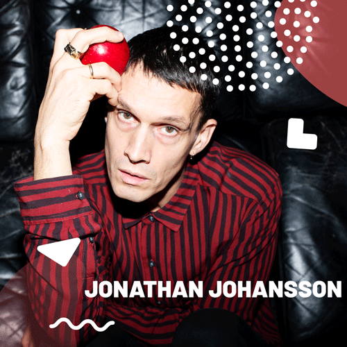 Porträtt på artisten Jonathan Johansson.